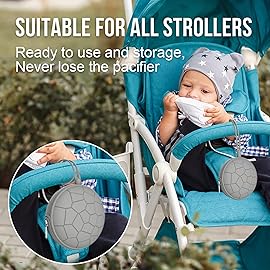 Smlpuame Pacifier Holder Case,BPA Free Portable Pacifier Storage Container,Silicone Baby Pacifier Cover Pouch for Diaper Bag Stroller,Travel Outdoor Activities,Easy to Clean(Black)