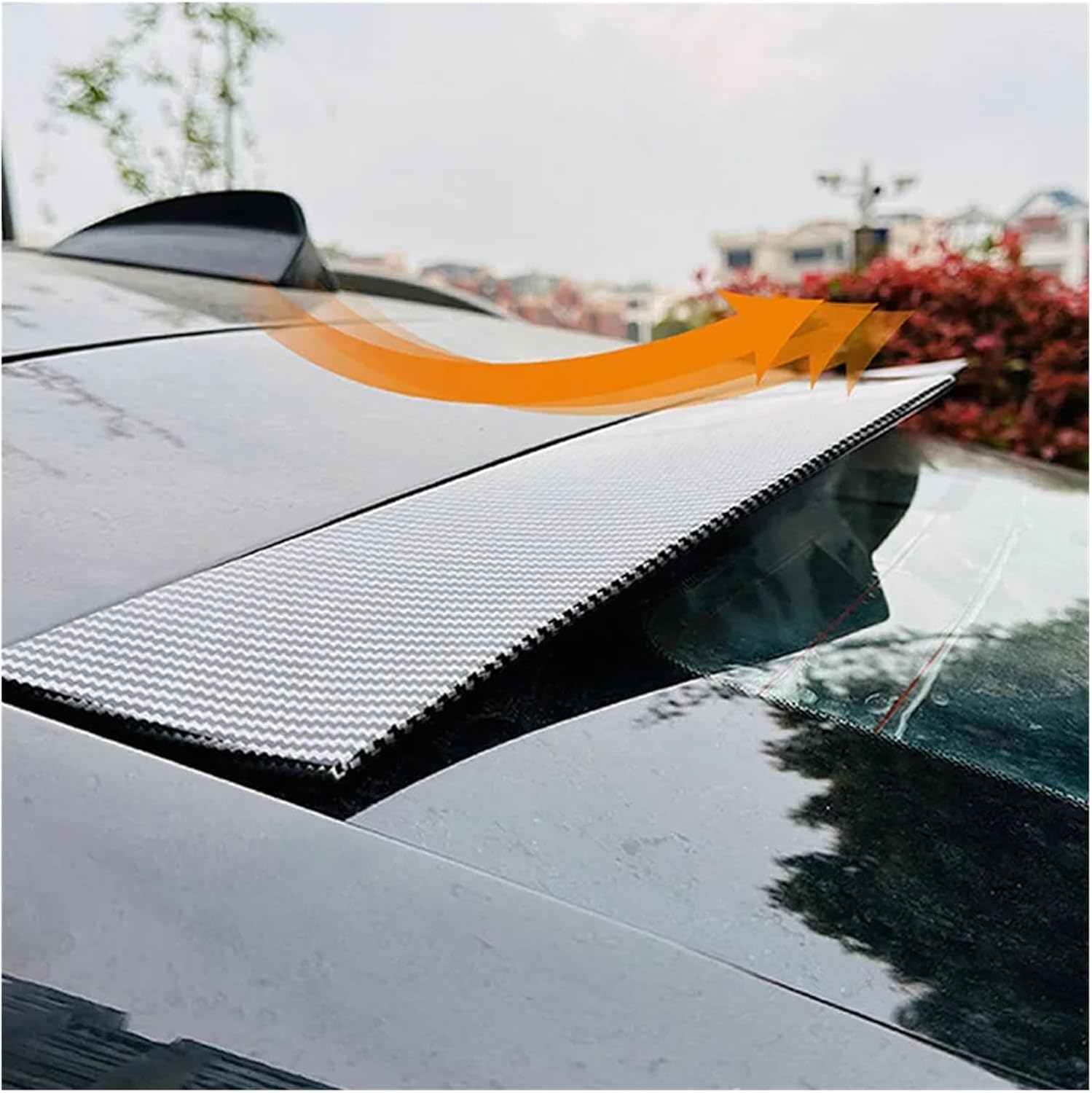 Rear Spoiler Lip Compatible Compatible with BMW X6 E71 2008-2014 Roof Window Trunk Tail Wing Exterior Modification Car Body Kit(Glossy Black)