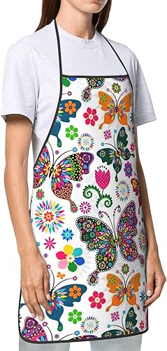 Miniatura 3 de Delantal ajustable impermeable para hombres y mujeres, cocina, hornear, jardinería, labor, delantal