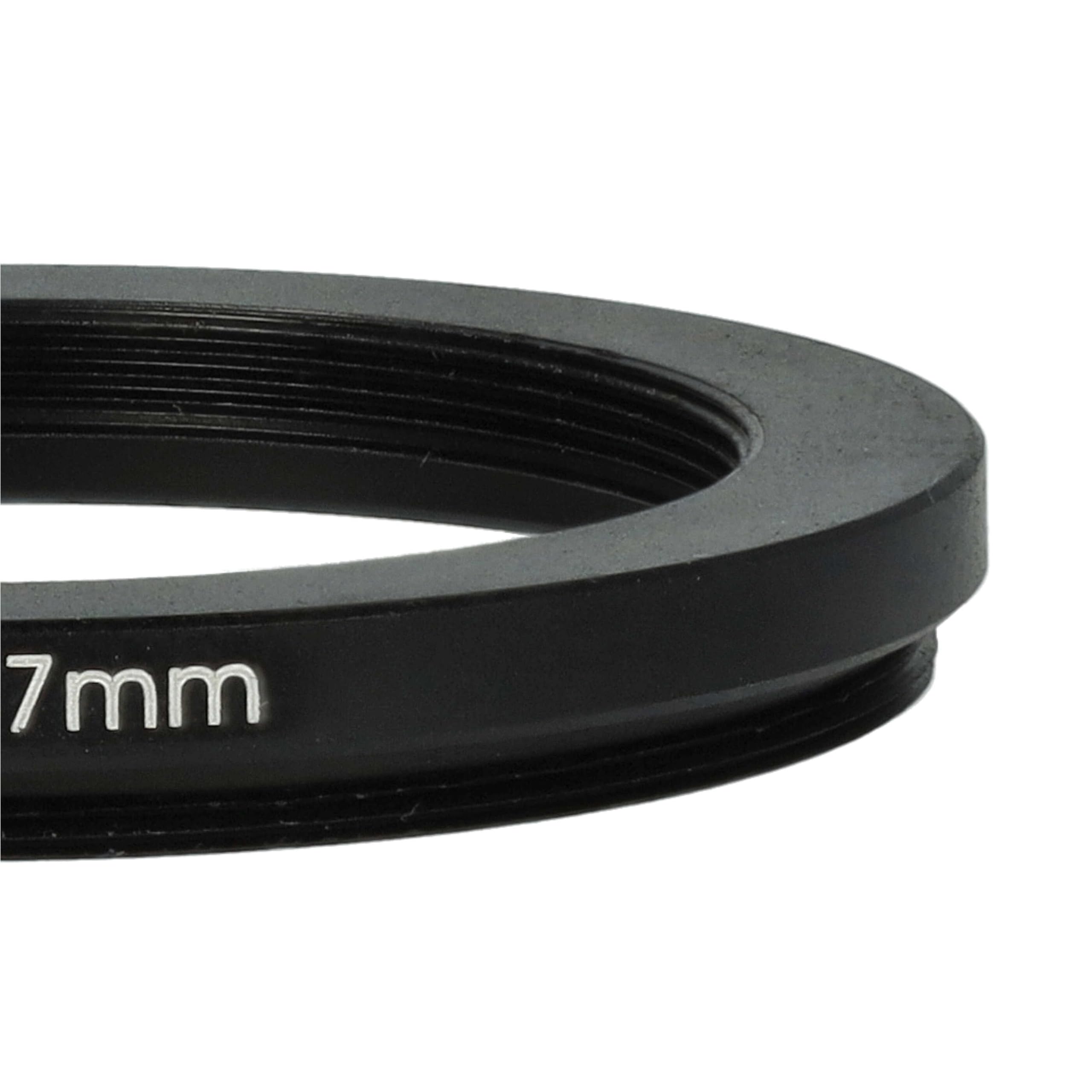 Vhbw Bague D'Adaptation Step-Down 46 Mm Vers 37 Mm – Réducteur Filtre Objectif Métal Noir – Compatible Appareils Photo Reflex