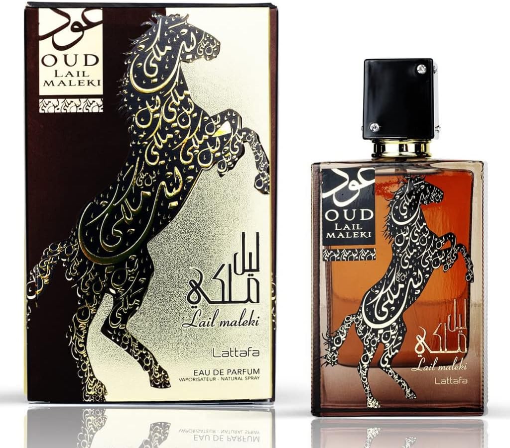 Lattafa Perfumes Oud Lail Maleki for Unisex Eau de Parfum Spray, 3.4 Ounce