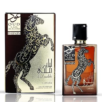 Lattafa Perfumes Oud Lail Maleki for Unisex Eau de Parfum Spray, 3.4 Ounce