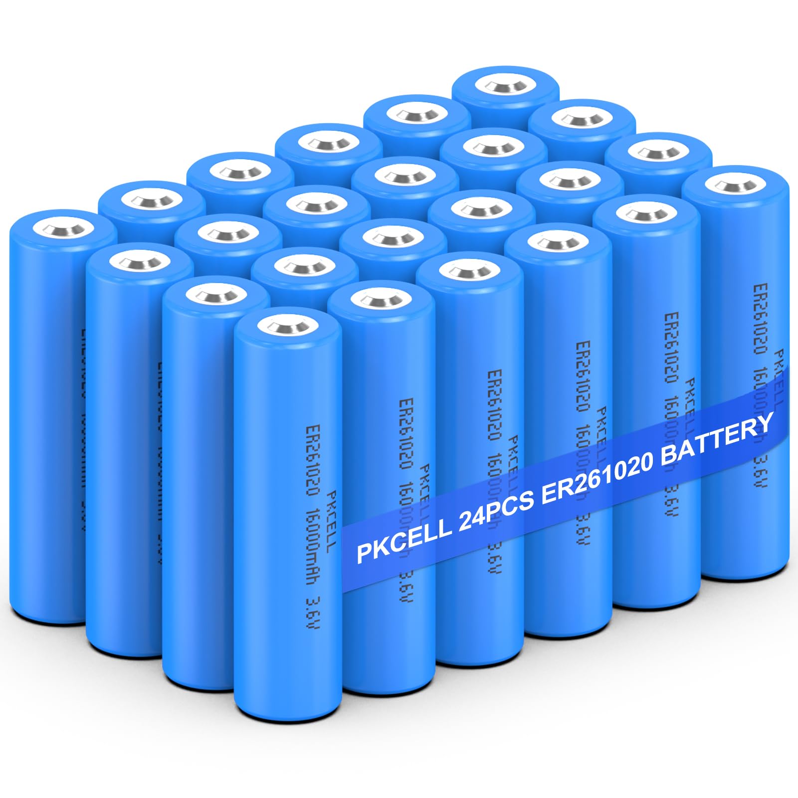 24 Pack ER261020 Batteries 16000mAh Lithium Thionyl Chloride Battery 3.6 Volt
