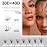 Lash Clusters DIY Lash Extensions Kit 320pcs Individual Lashes Clusters 30D 40D D-Curl Eyelash Extension Kit with Applicator and Lash Bond&Seal,Clusters Lash Glue Remover Mix 10-16mm (30D+40D-320 KIT)