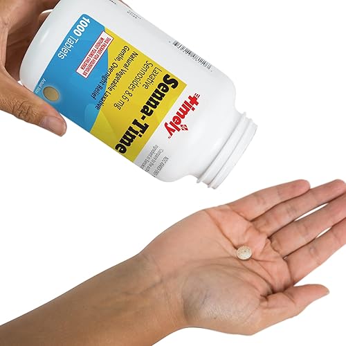 Miniatura 6 de Senna-Time laxante vegetal natural Senokot 86 mg 1000 tabletas por botella paquete de 4 botellas No Model 1