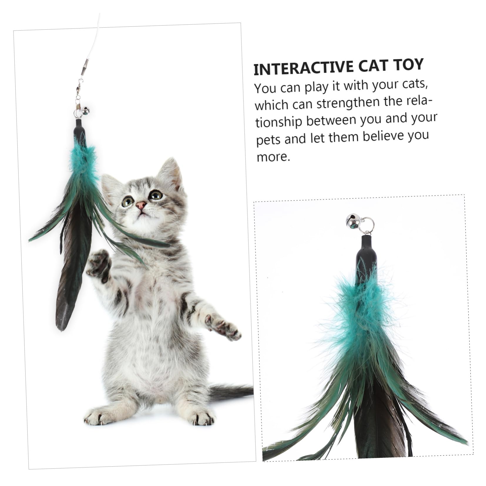 POPETPOP Lot de Jouets Interactifs pour Chat Bâtonnets Et Jouets pour Lexercice