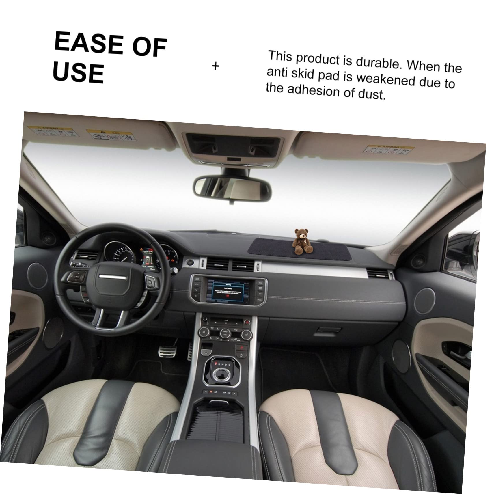 GRIRIW 2pcs Car Phone Mat Long Strip Skid Mats Vehicle Storage Pad Car Supplies Odorless Material