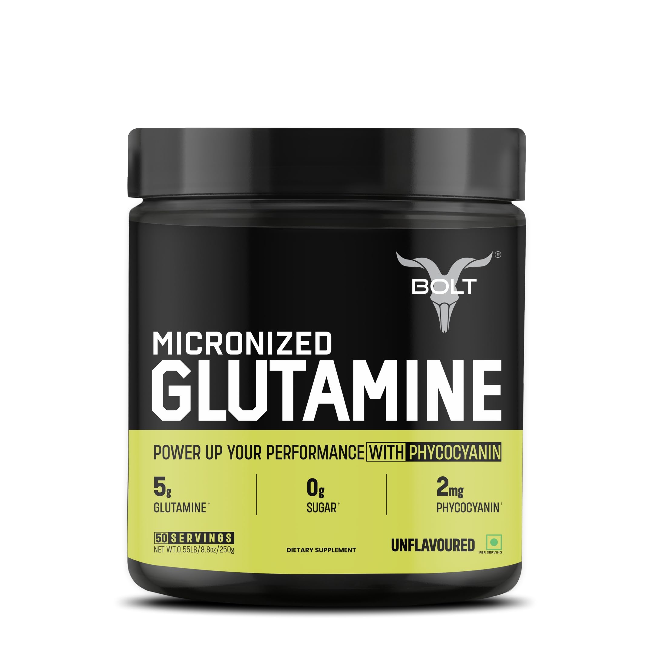 Bolt Nutrition Pure L-Glutamine Powder,5g Glutamine, 50 Servings - Post Workout Supplement for Muscle Growth & Recovery - 250g, Unflavoured-image-18