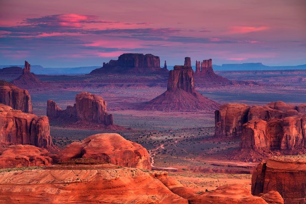 Hunts Mesa Monument Valley Utah Arizona Photo Photograph Cool Wall Art Print Poster 36x24