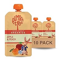 Vista 10 de Pumpkin Tree Peter Rabbit Organics, aperitivo de fruta 100% puro orgánico de manzana y uva, 4 onzas (Paquete de 10)