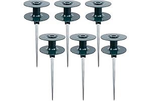 Twinkle Star 6 Pack Garden Hose Guide Stakes with Rust-Free Zinc Sturdy...