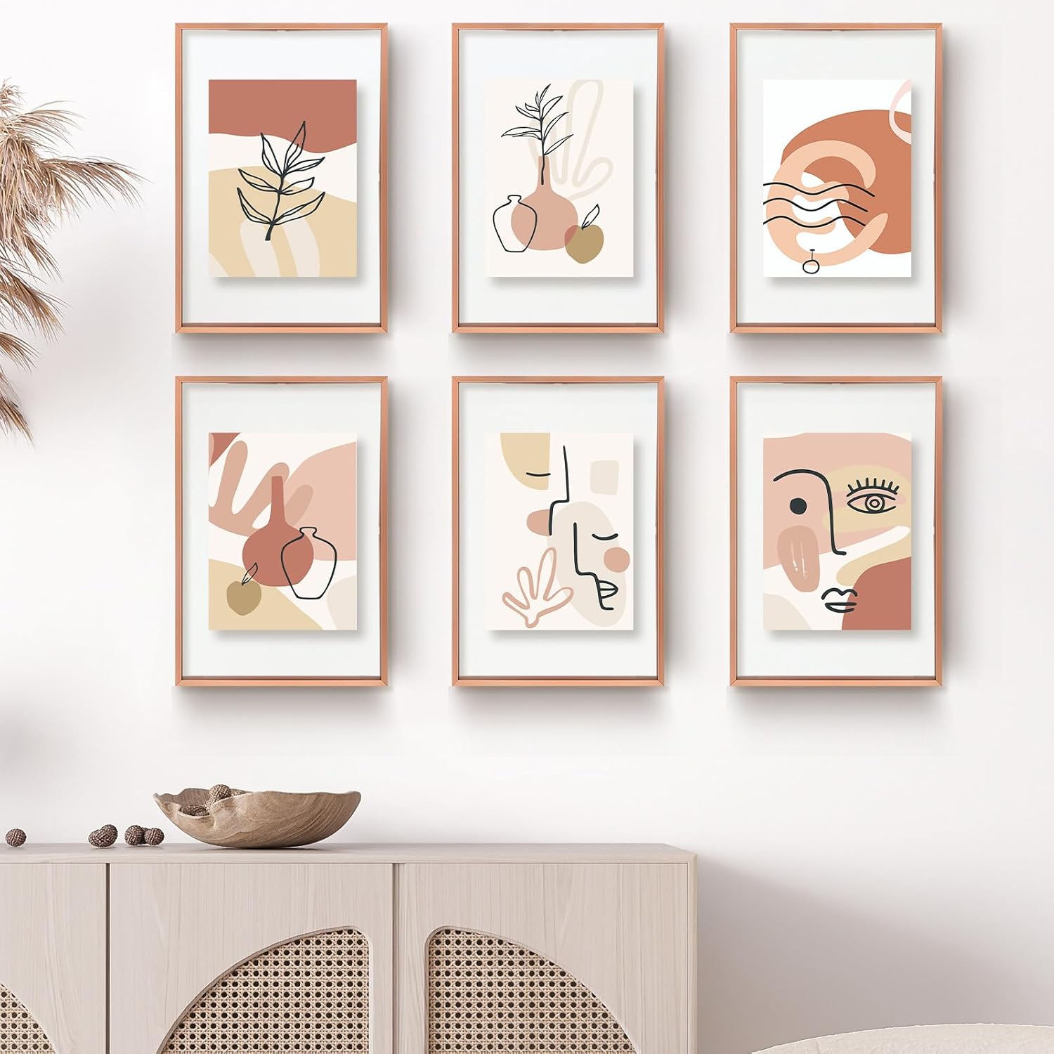 Golden State Art, 12x18 Floating Picture Frame Aluminum, Tempered Clear Glass Displays Any Size Photo Up to 12 x 18, for Home or Gallery Decoration (Rose Gold, 3 Pack)