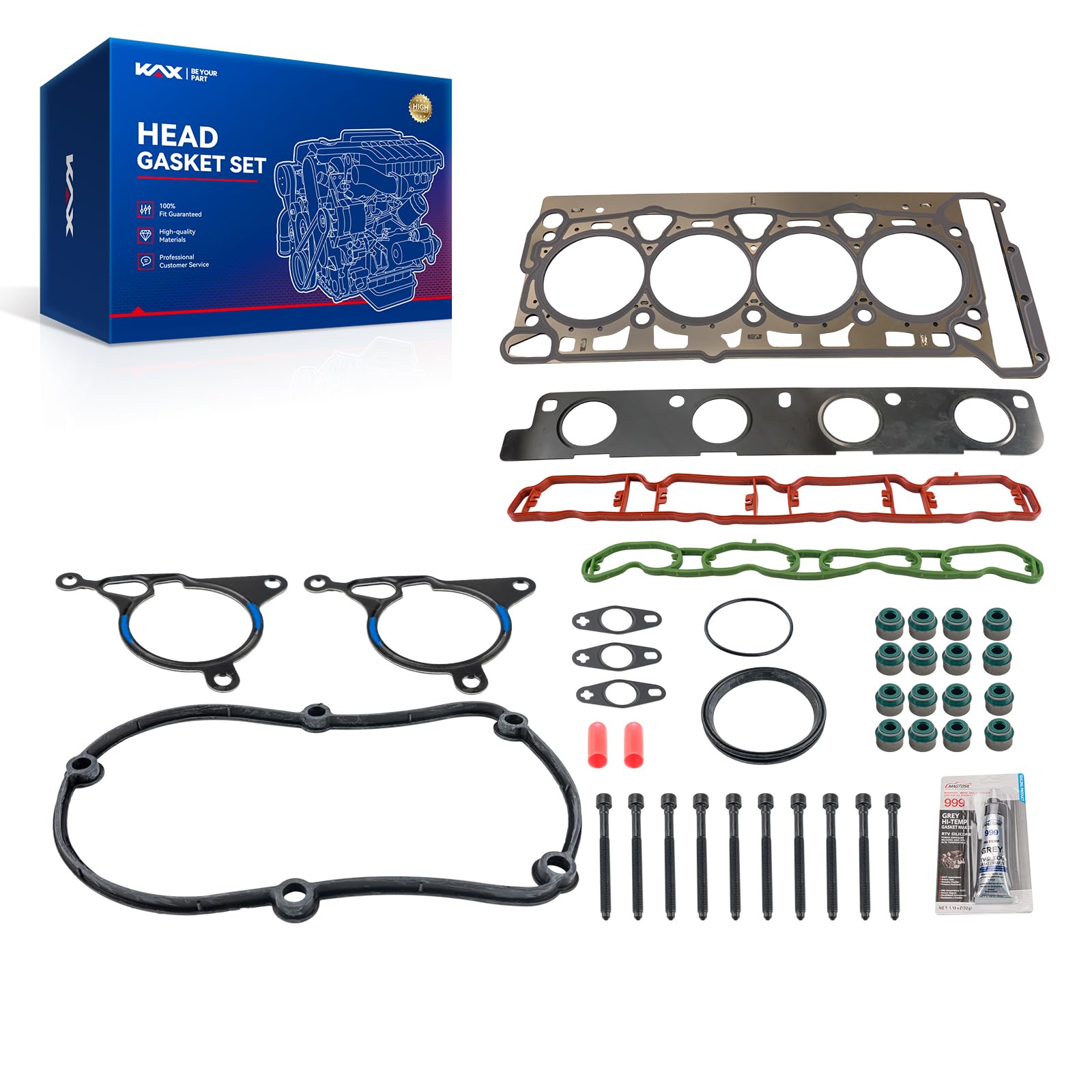 KAX Head Gasket Set Fit for Volkswagen Beetle 2012, Audi Q5 2011-2012
