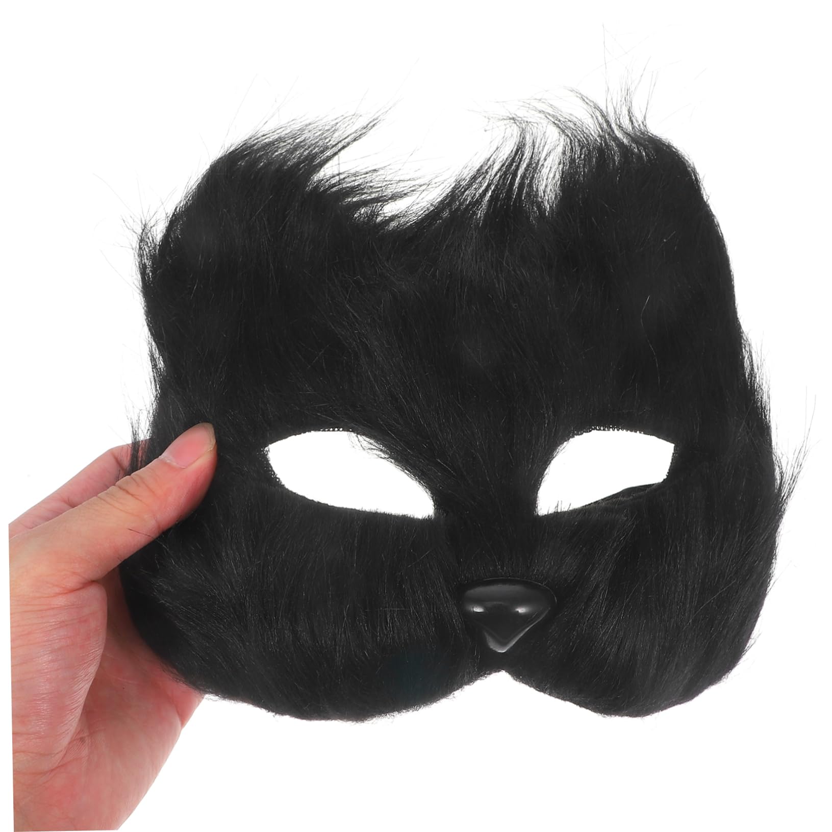 GARVALON Unique Fox Mask Costume Accessory Set Fluffy Tail Halloween Dress up Masquerade Party Mask