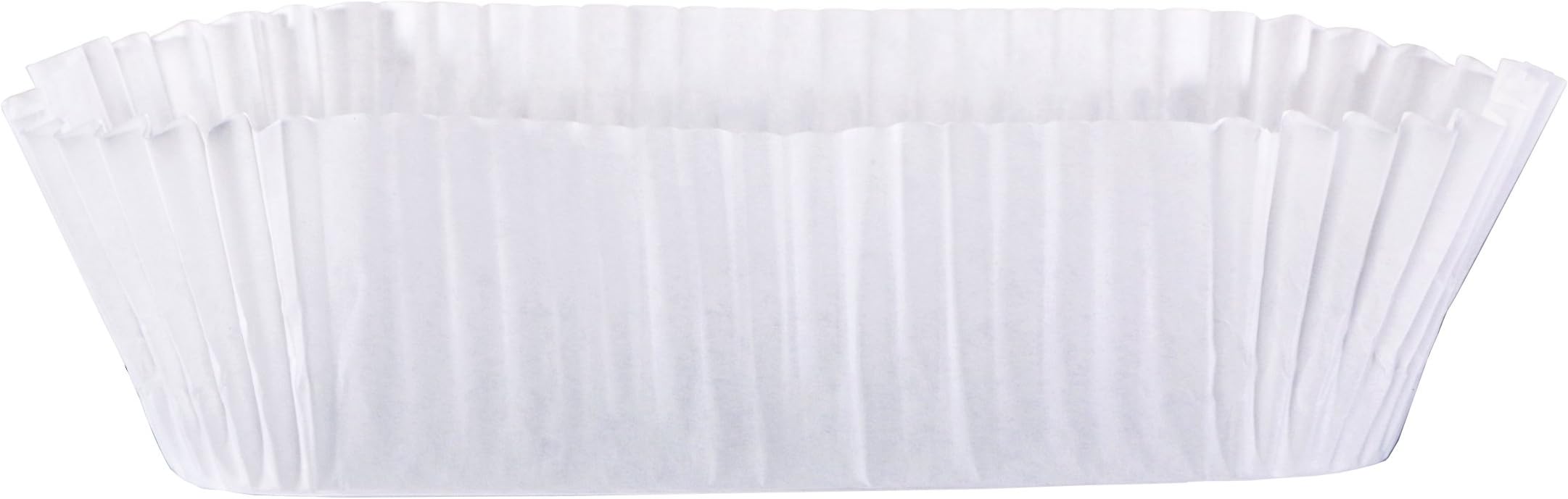 Hoffmaster 610512 Fluted Loaf Liner, Base 6-1/4" Length x 2-5/8" Width, 2" Side Wall, White (Pack of 1000)