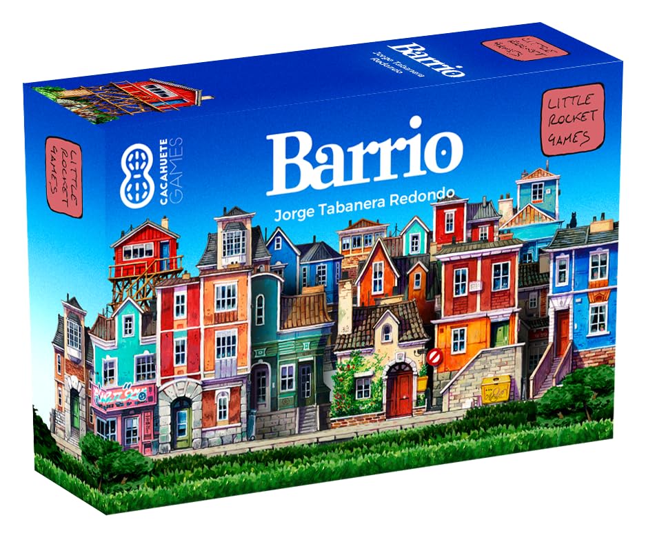 LITTLE ROCKET GAMES BARRIO Board Game in Italian, Multi-coloured, 11 cm x 16 cm