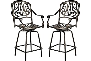 Premium Grepatio Swivel Bar Height Patio Chairs: Comfort Meets Style