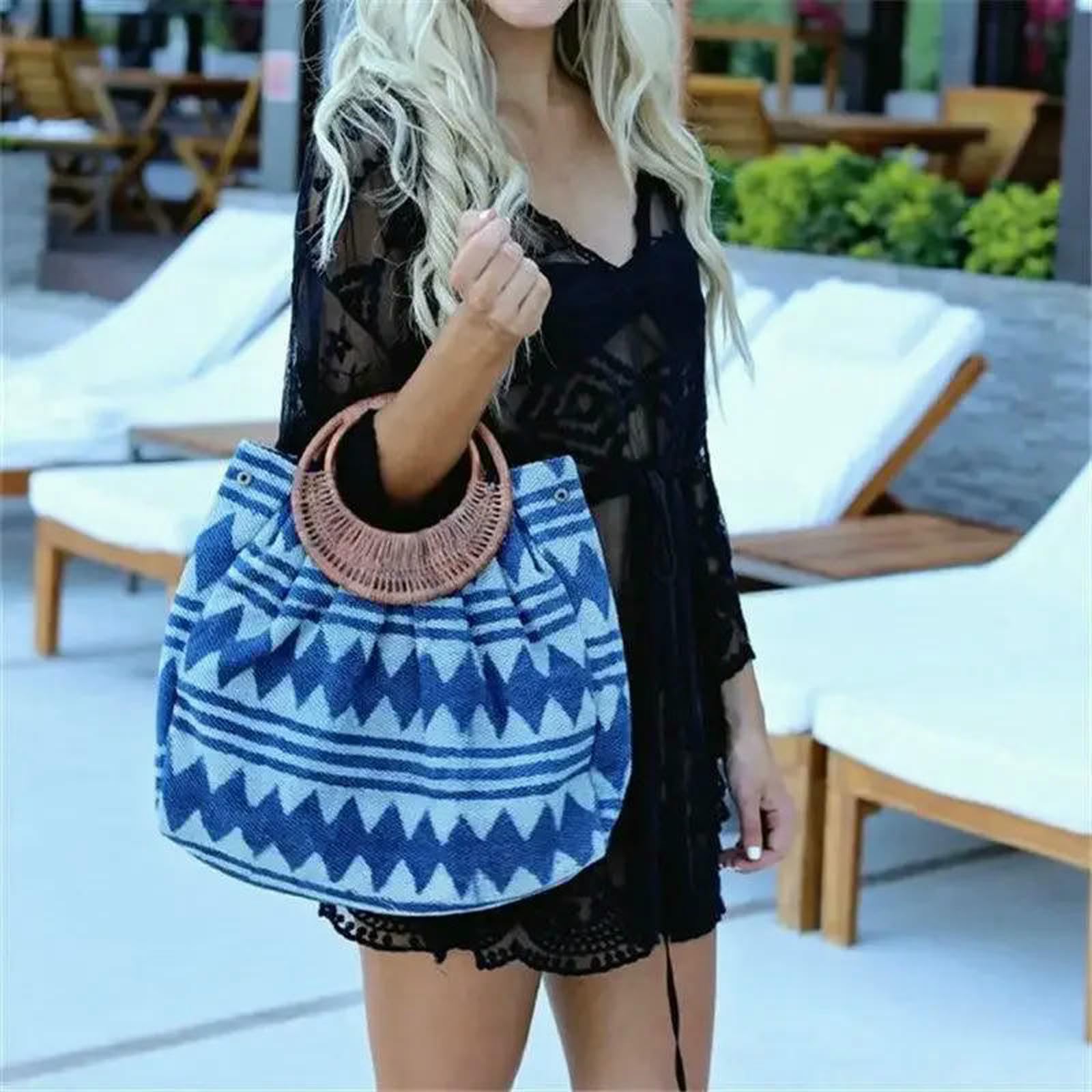 Costume Copricostume da Donna in Pareo Spiaggia Pizzo, Bagno Tunica Playa, Elegante Estiva-Nero-Taglia Unica
