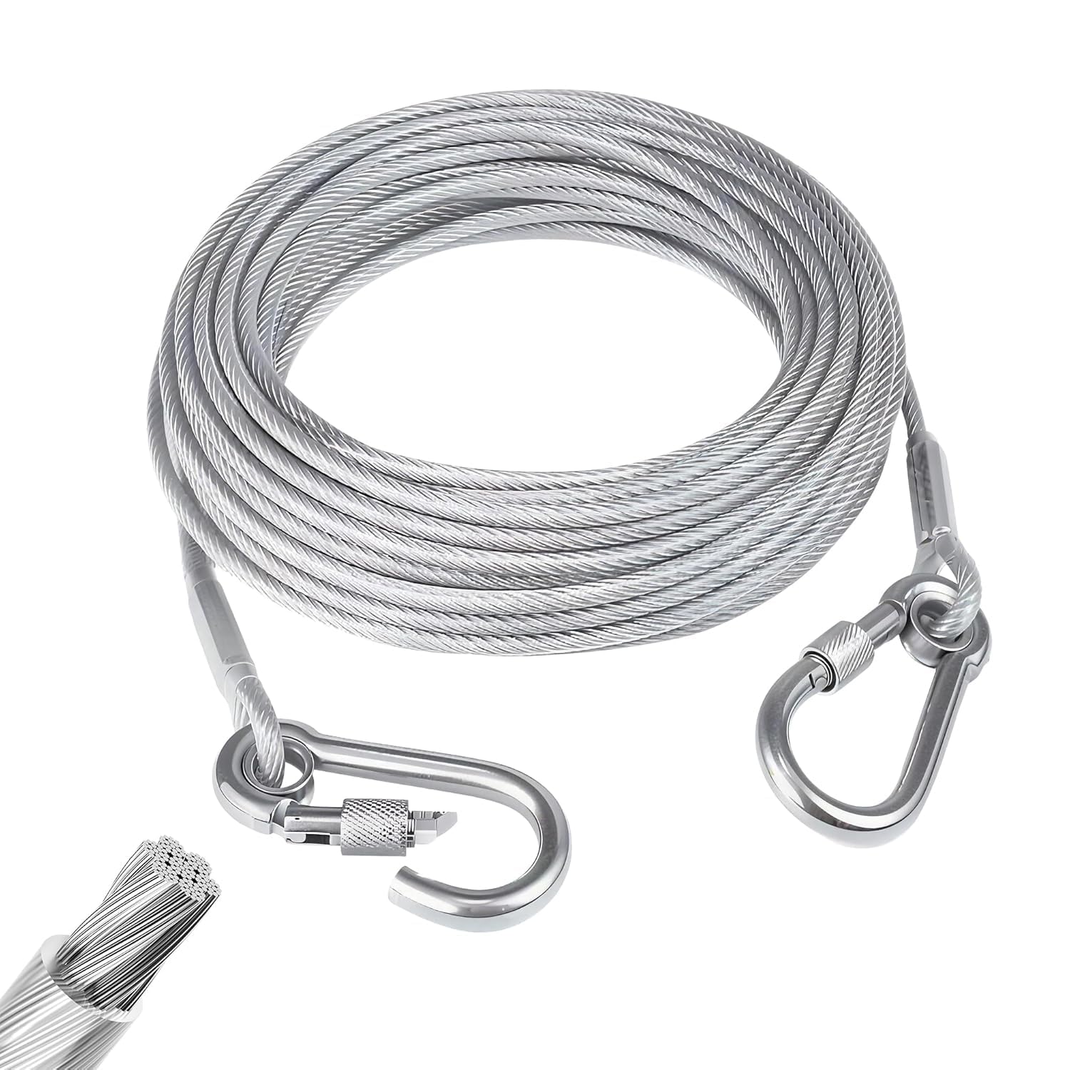 P SEVEN Portable Clothes Drying Rope with Built-in Clips - Windproof Travel Clothesline for Indoor Outdoor Use, Laundry Drying Line for Hostel, Camping, Balcony (10 Meter Stainless Steel Rope)-image-39