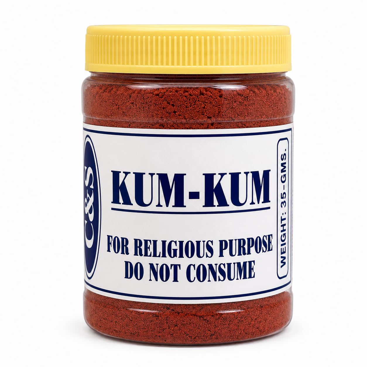 C&S Homestore Kum Kum Orange Powder for Hindu Puja, Sacred Tilak, Temple Worship, Mandir, Pooja Samagri, Religious Ceremonies, Daily Prayer and Traditional Devotional Use