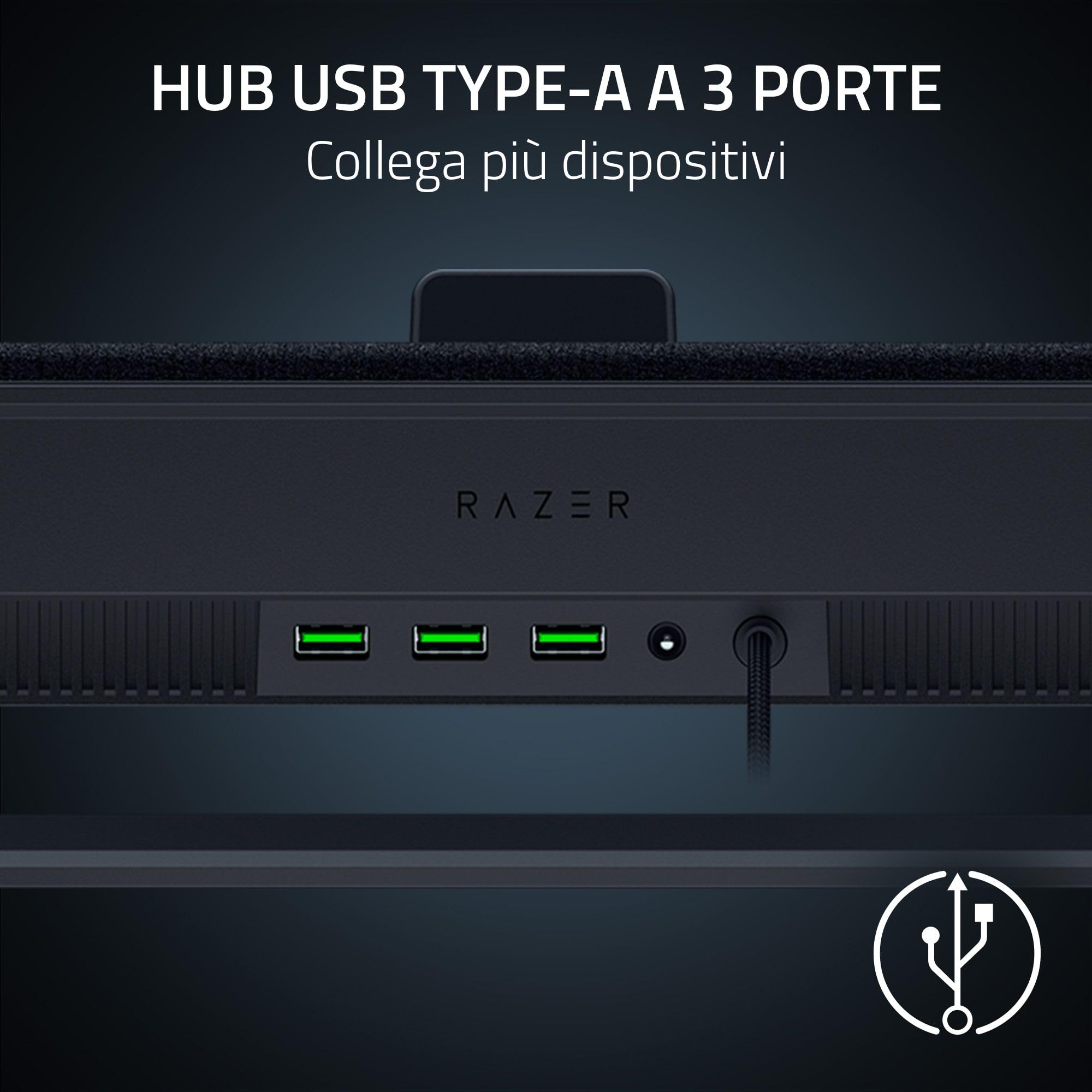 Razer Laptop Cooling Pad 14'-18' Intelligente a Pressione Ermetica Nero