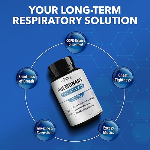 Miniatura 3 de Pulmonary Miracle Cápsulas de Alivio para EPOC y Desintoxicación Pulmonar para Limpiar los Pulmones y Ayudar a la Respiración - Suplemento de Apoyo