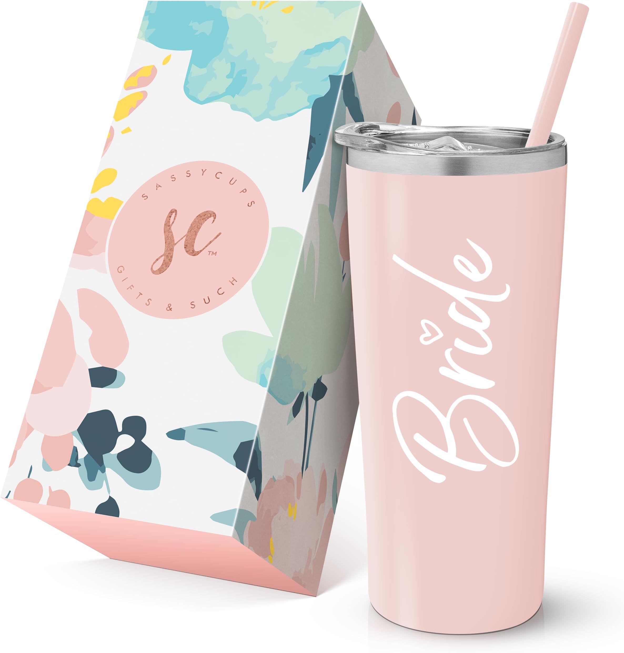 SassyCupsBride Tumbler Cup | Vacuum Insulated Stainless Steel Drink Cup for Bride to Be, Bridal Shower, Bachelorette & Engagement Gifts