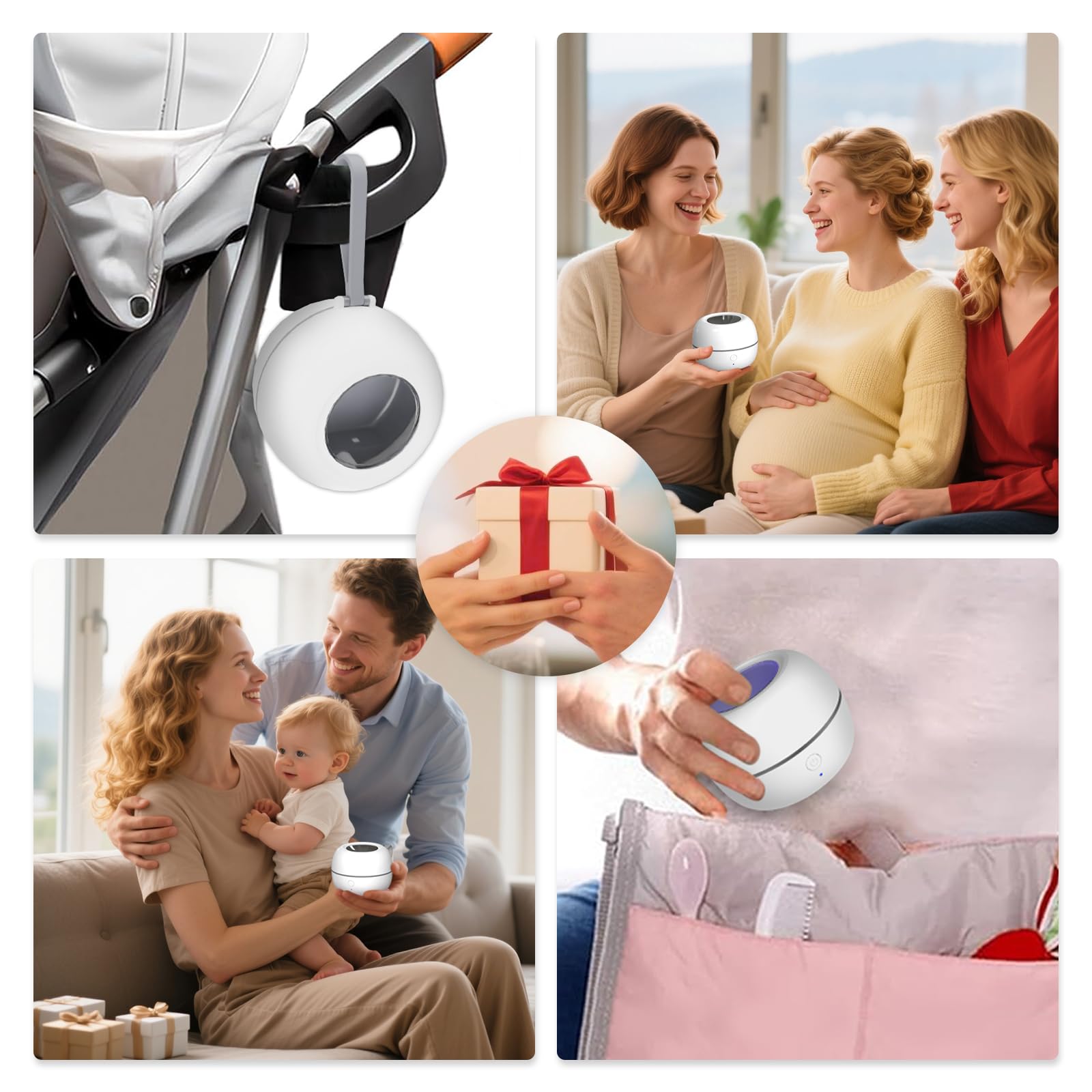 MOMMED Sterilizzatore UV Portatile, Sterilizzatore Portatile per Succhietti, Sterilizzazione al 99,99% in 3 Minuti, Autonomia della Batteria di 270 Minuti, Disinfettante per Succhietti da Viaggio