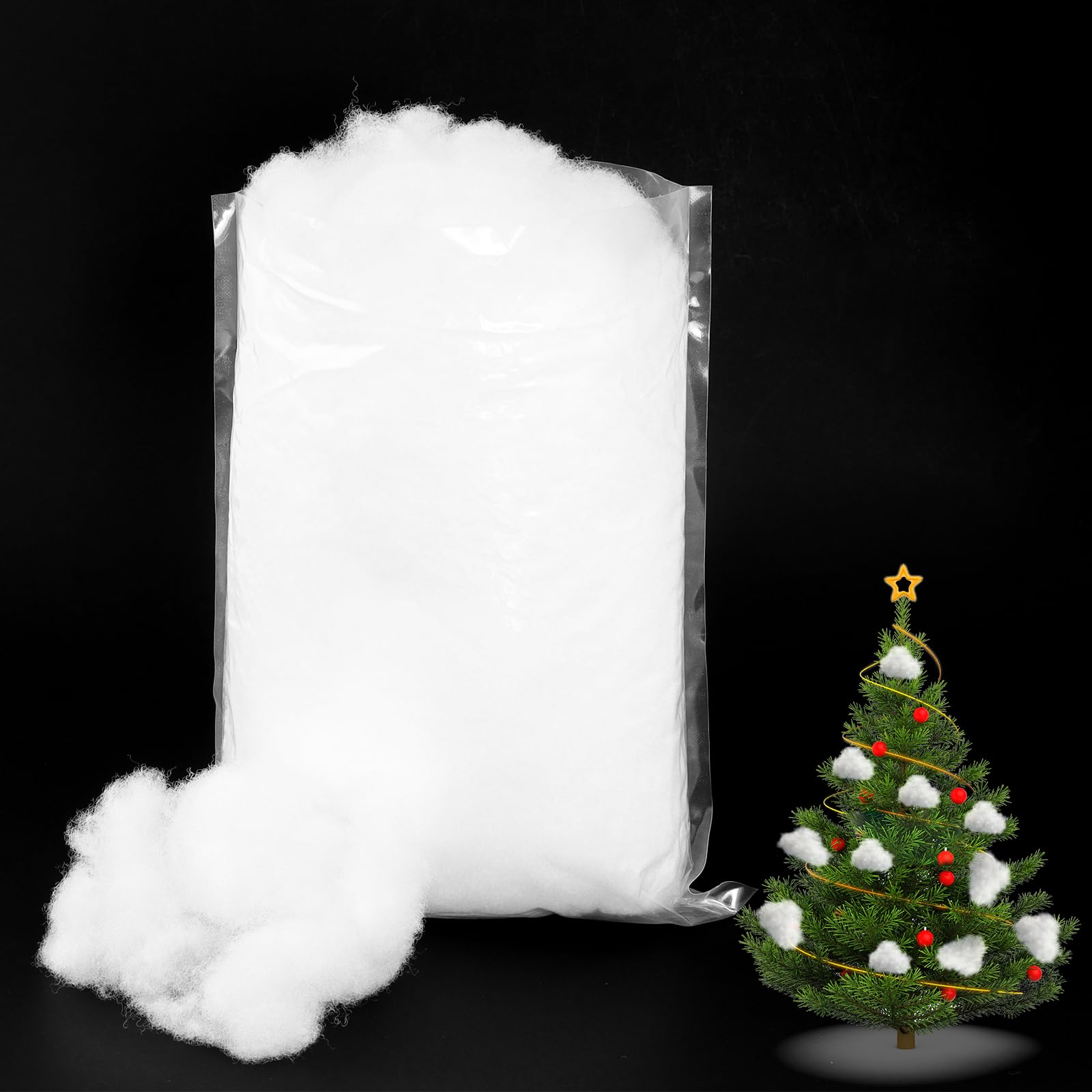 Kunstschnee Watte 140g - Flauschige Winterdekoration Für Weihnachten