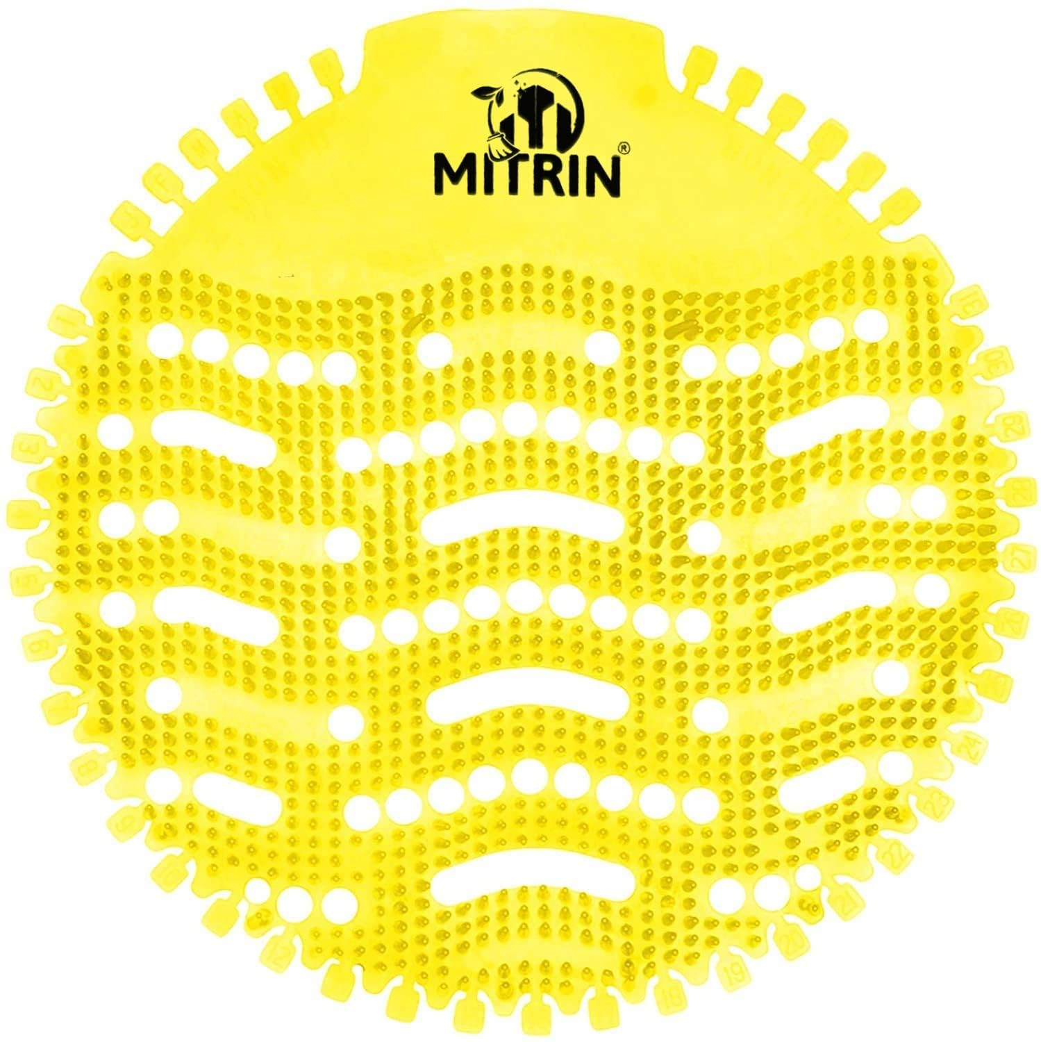 Mitrin Plastic Urinal Screen Mats with Fragrance for Bathroom and Toilet Use (Lemon-Yellow, Medium) -30 Pieces Set (B0CBSJ4MW3) Amazon Price History, Amazon Price Tracker