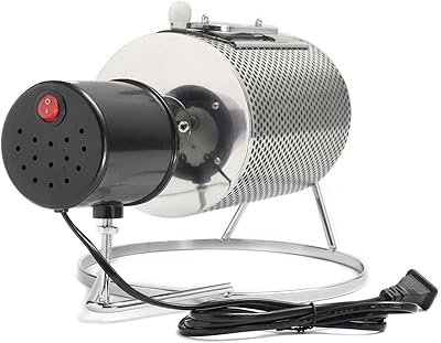 TOPCHANCES 110V Home Kitchen Stainless Steel Coffee Roaster Machine 40W Coffee Roaster Roller Baker Tools