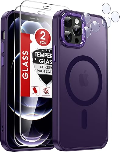 Miniatura 15 de LeYi Funda para iPhone XR: con protector de pantalla X2 + 2 funda para cámara [compatible con MagSafe] Funda protectora magnética i iphoneXR, Negro