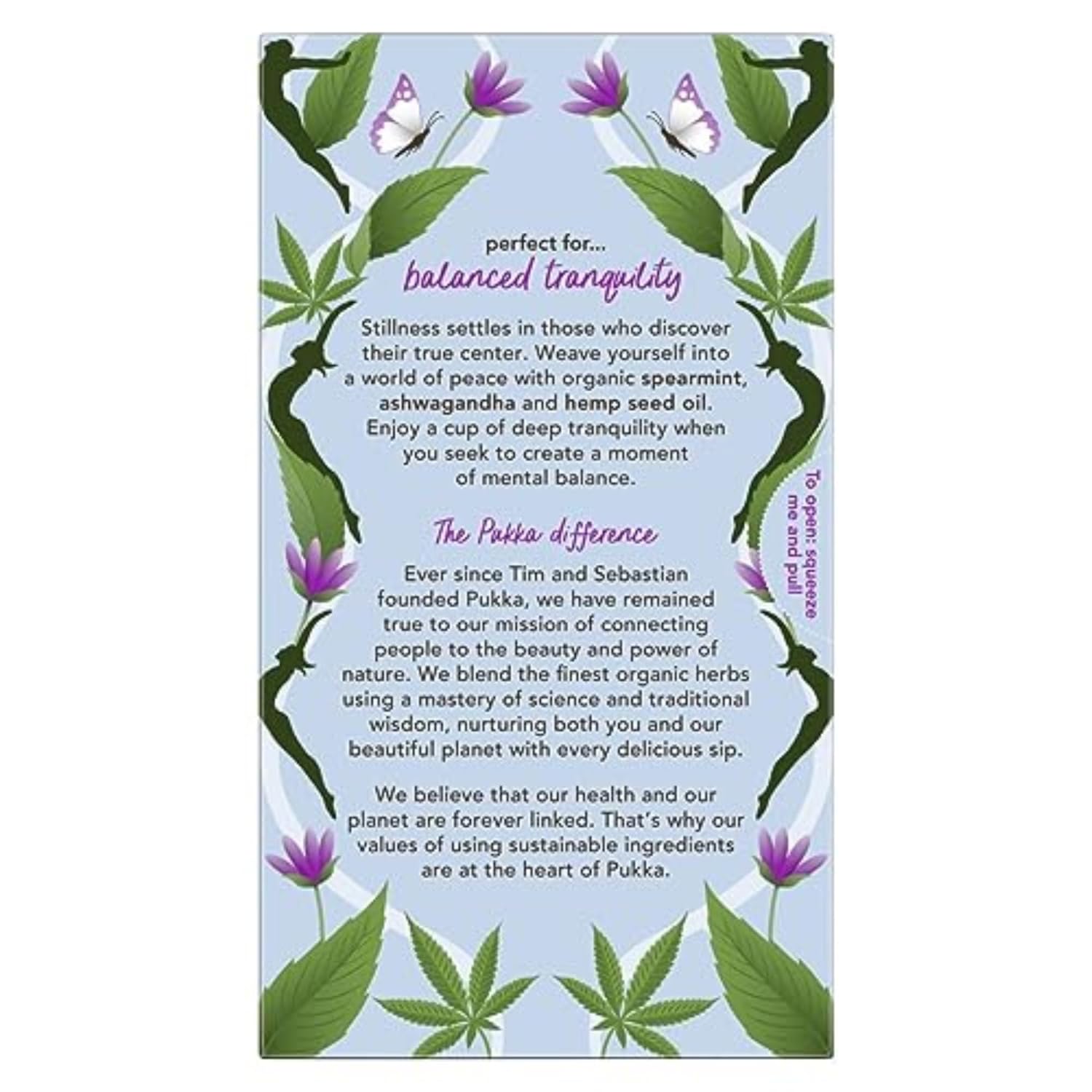 Pukka Peace Organic Tea Bags, Herbal Tea with Spearmint, Ashwagandha, and Hemp Seed Oil, Perfect for Balanced Tranquility, Caffeine Free, 80 Total Tea Bags (20ct - Pack of 4)