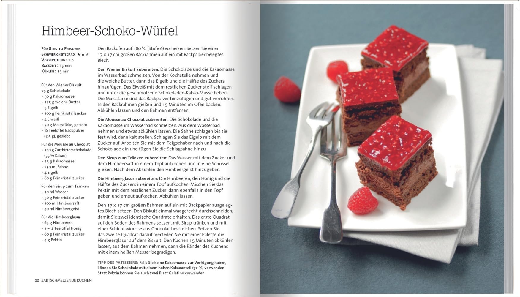 Schokolade: Rezepte aus der renommierten Konditorschule Schritt für Schritt erklärt. 170 raffinierte Rezepte und Tipps von Patisserie-Profis für köstliche Schokoladenkreationen: Ganache, Pralinen & Co