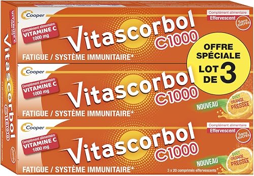 Complément alimentaire à base de vitamine C 1000 mg VITASCORBOL