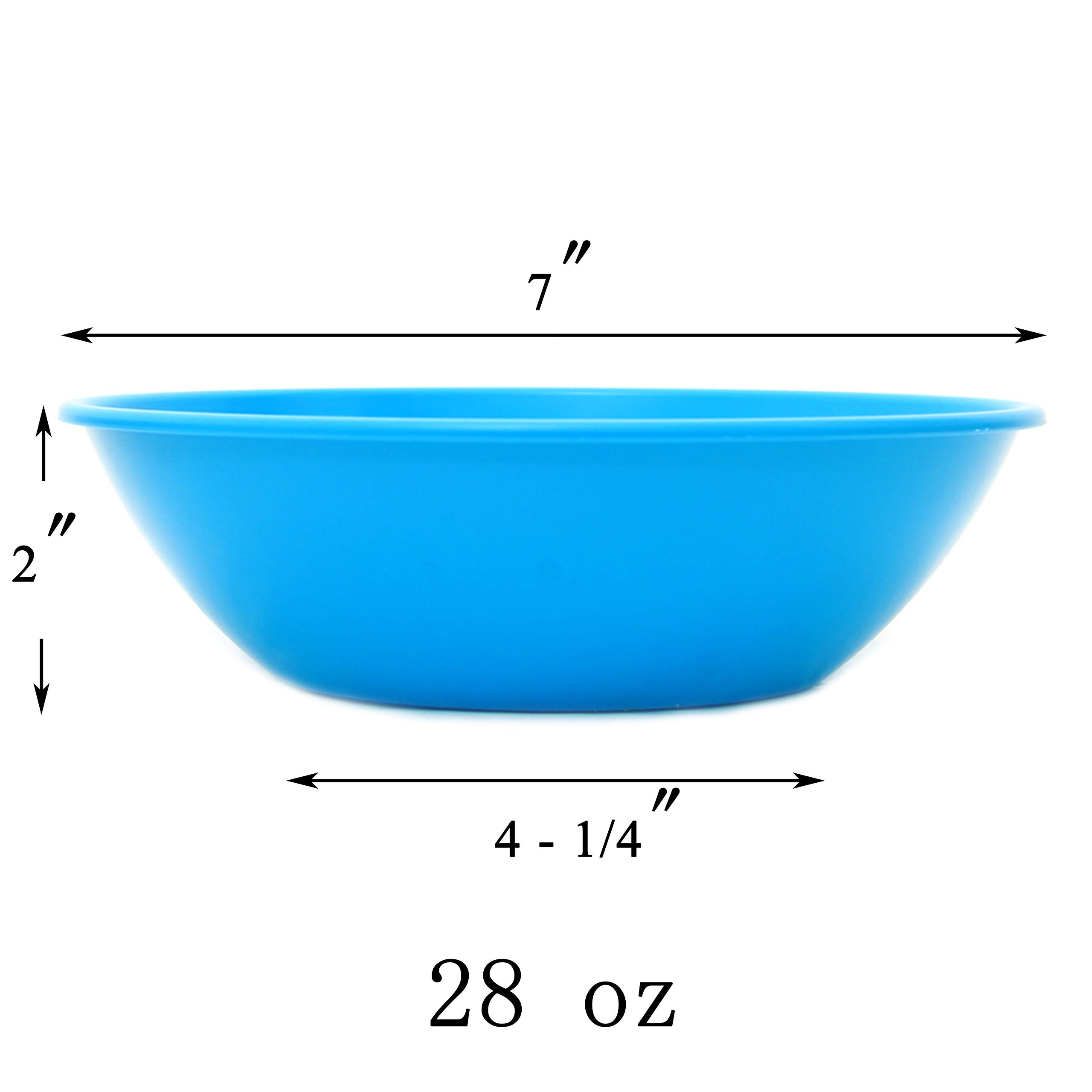 Lot De 9 Grands Bols En Plastique 1500ML - Bols à Céréales, Soupe Et Salade, 9 Couleurs Assorties