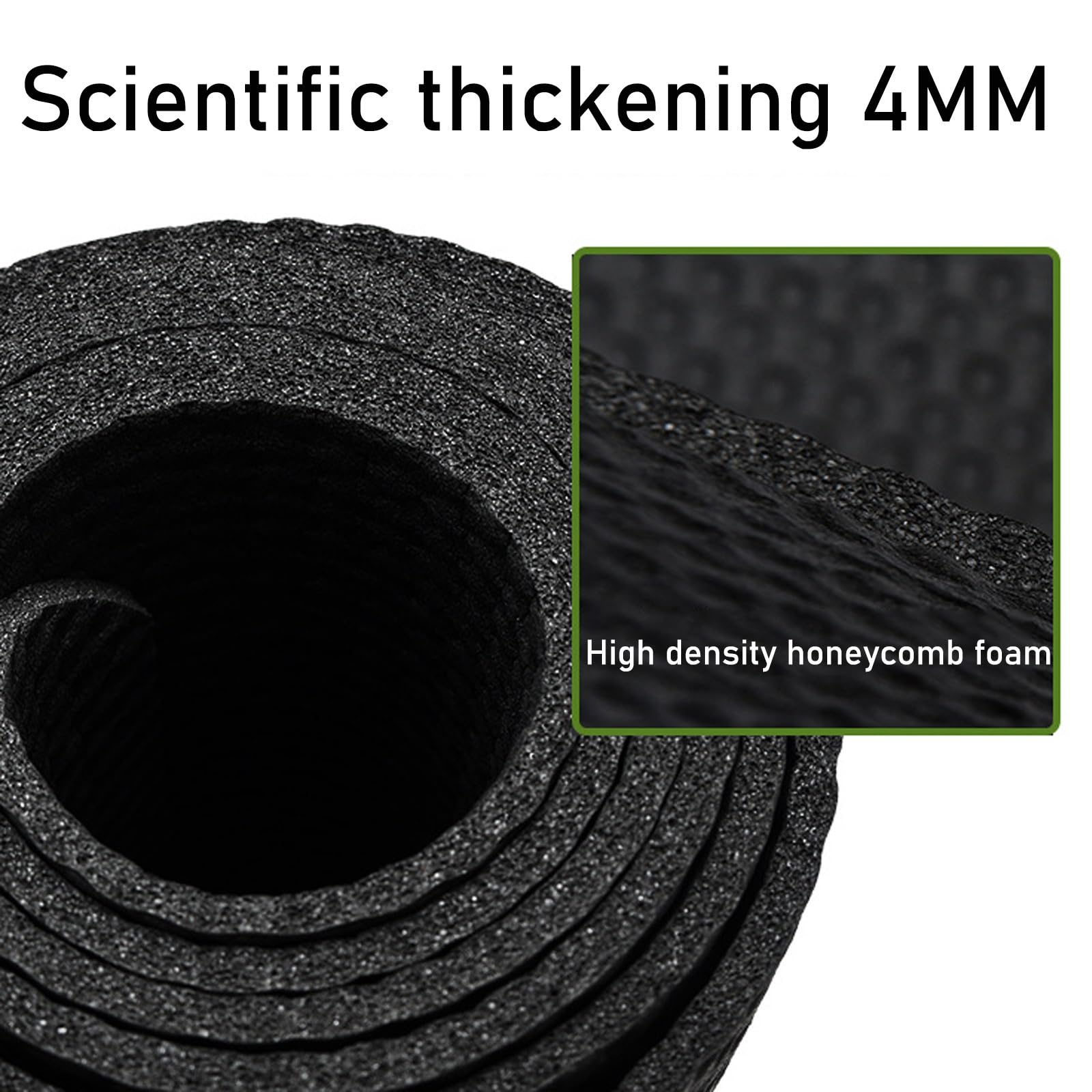 Oefeningsapparatuur, antislip, geluidsabsorberende mat voor roeimachine, hometrainer, loopband, fitnessmat, elliptische mat voor thuissportschool, vloeren en tapijtbescherming 200×90 cm