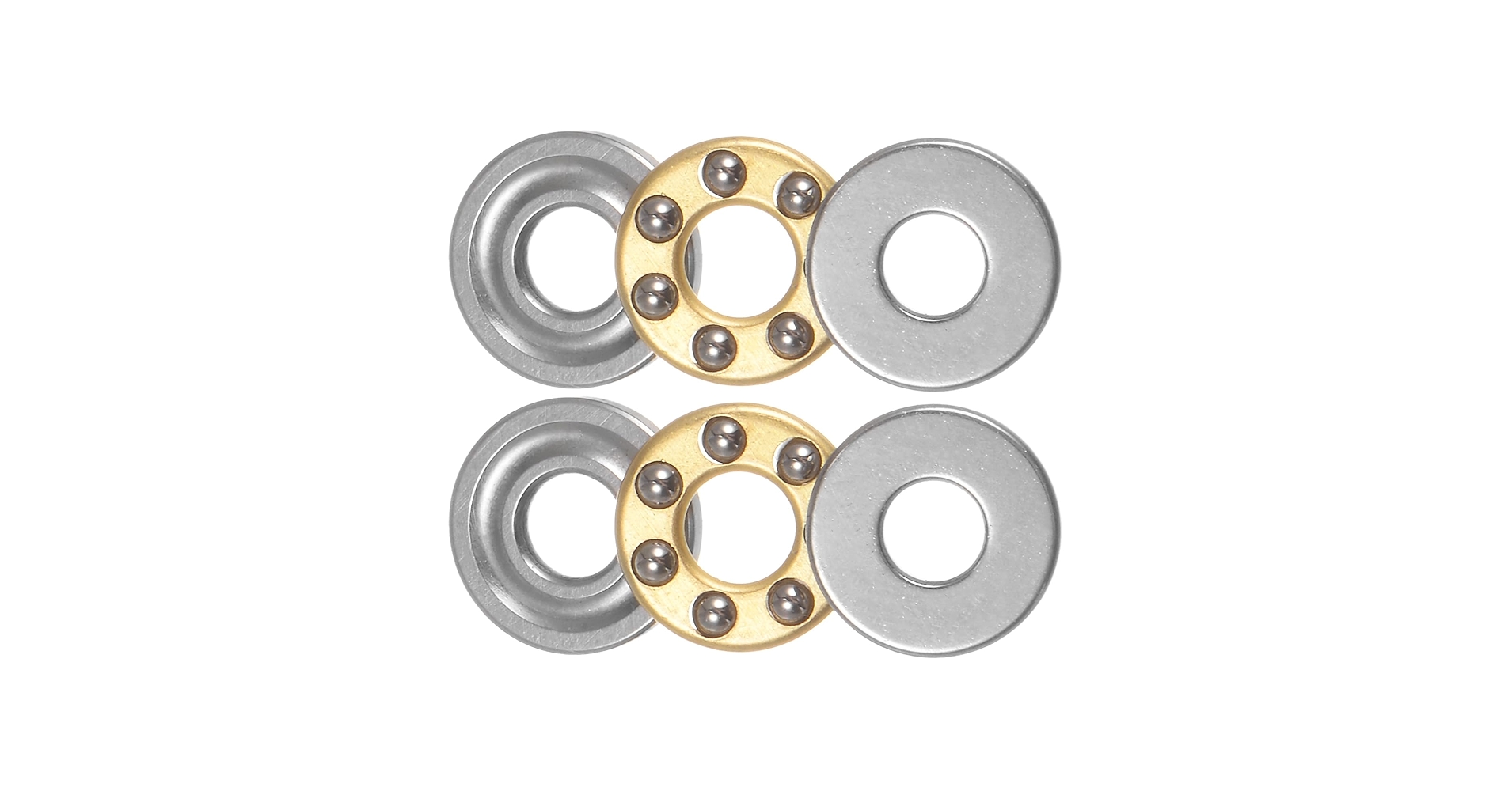 Amazon | uxcell F3-8M スラストボールベアリング 3 mm x 8mm x