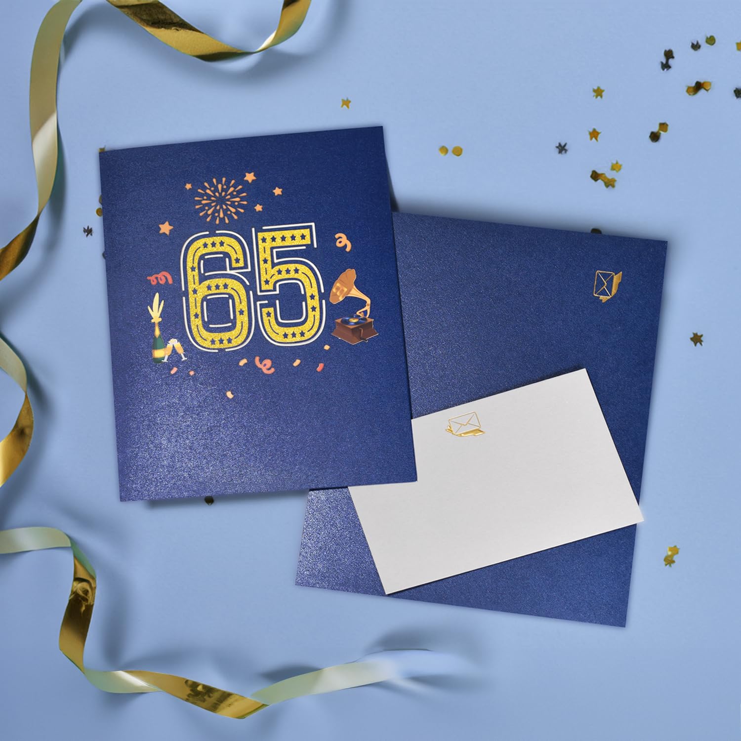 Carte D'anniversaire Pop-up 65 Ans Magic Ants | Cadeau Pour Femme, Homme, Père, Mère, Avec Message Et Enveloppe - 6