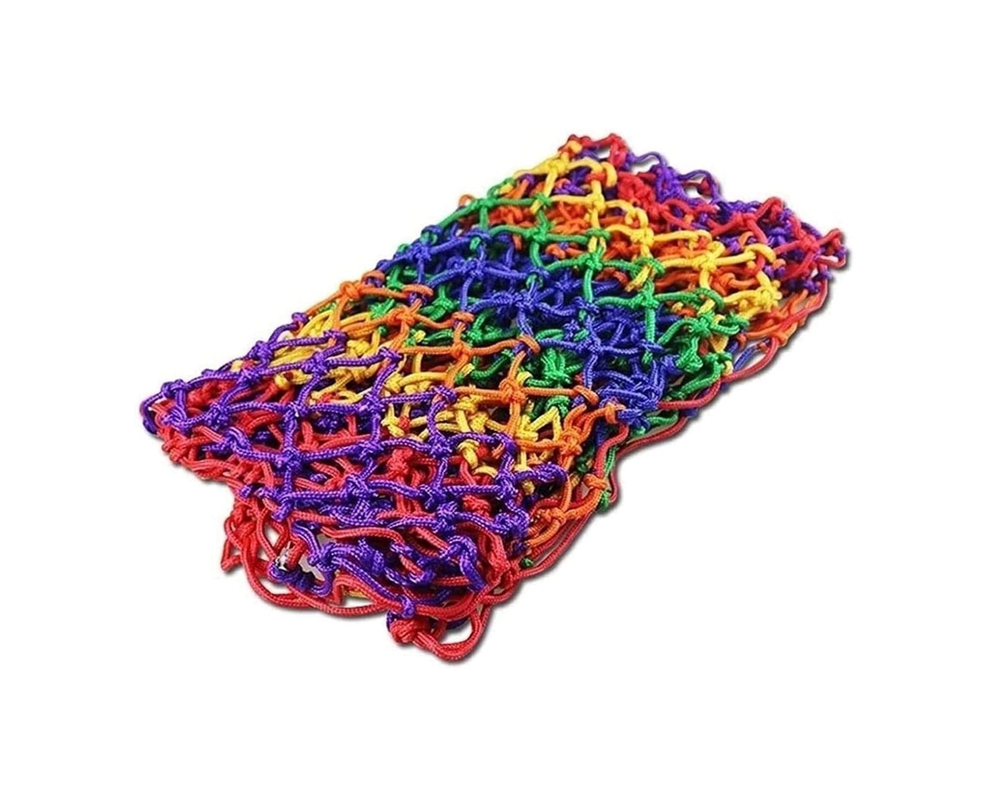 Rete di sicurezza per parchi giochi all'aperto, rete in corda di nylon resistente per bambini e animali domestici, barriera protettiva per decorazione ringhiera e supporto per piante