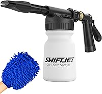 Vista 10 de SwiftJet Pistola de Espuma para Lavado de Autos + Guante de Lavado de Microfibra - Cañón de Espuma Funciona con Cualquier Jabón - Rociador de Espuma