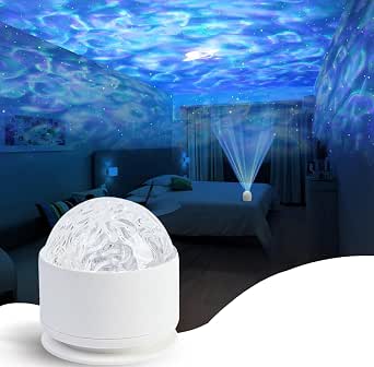 Calming Sensory Lights for Kids with Autism - Ocean Light Projector with 15 Color Patterns