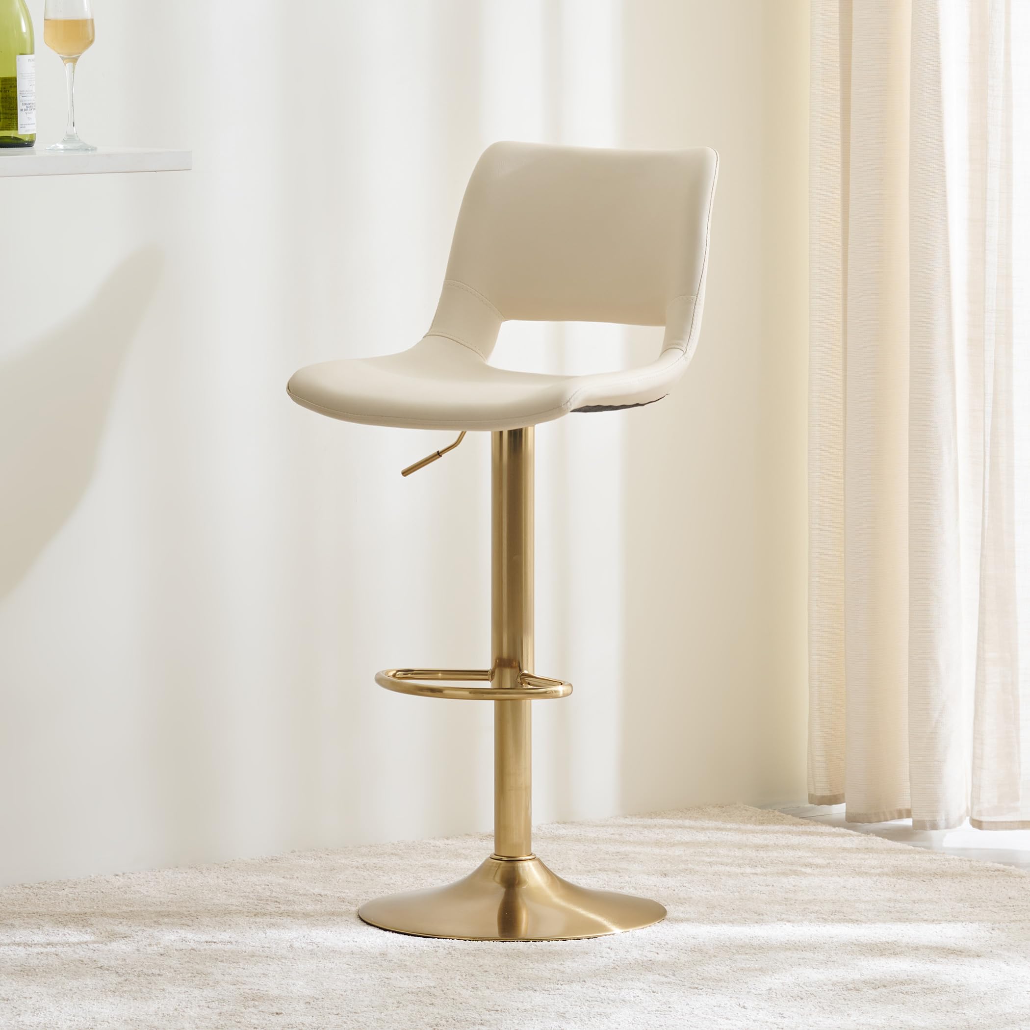 Home Cente Monroe Bar Chair - White-image-23