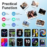 Smart Watch for Men Women with Bluetooth Call 1.91" HD Touch Screen Fitness Watch with 24H Sleep/Heart Rate Monitor, 120+ Sports Modes Fitness Tracker Smartwatch with IP68 Waterproof for Android iOS
