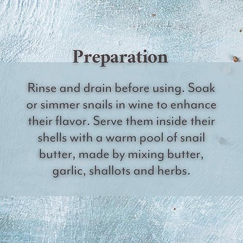 Miniatura 6 de Roland Foods Escargots, caracoles gigantes con conchas, alimentos importados especiales, 7.76 onzas (paquete de 1)