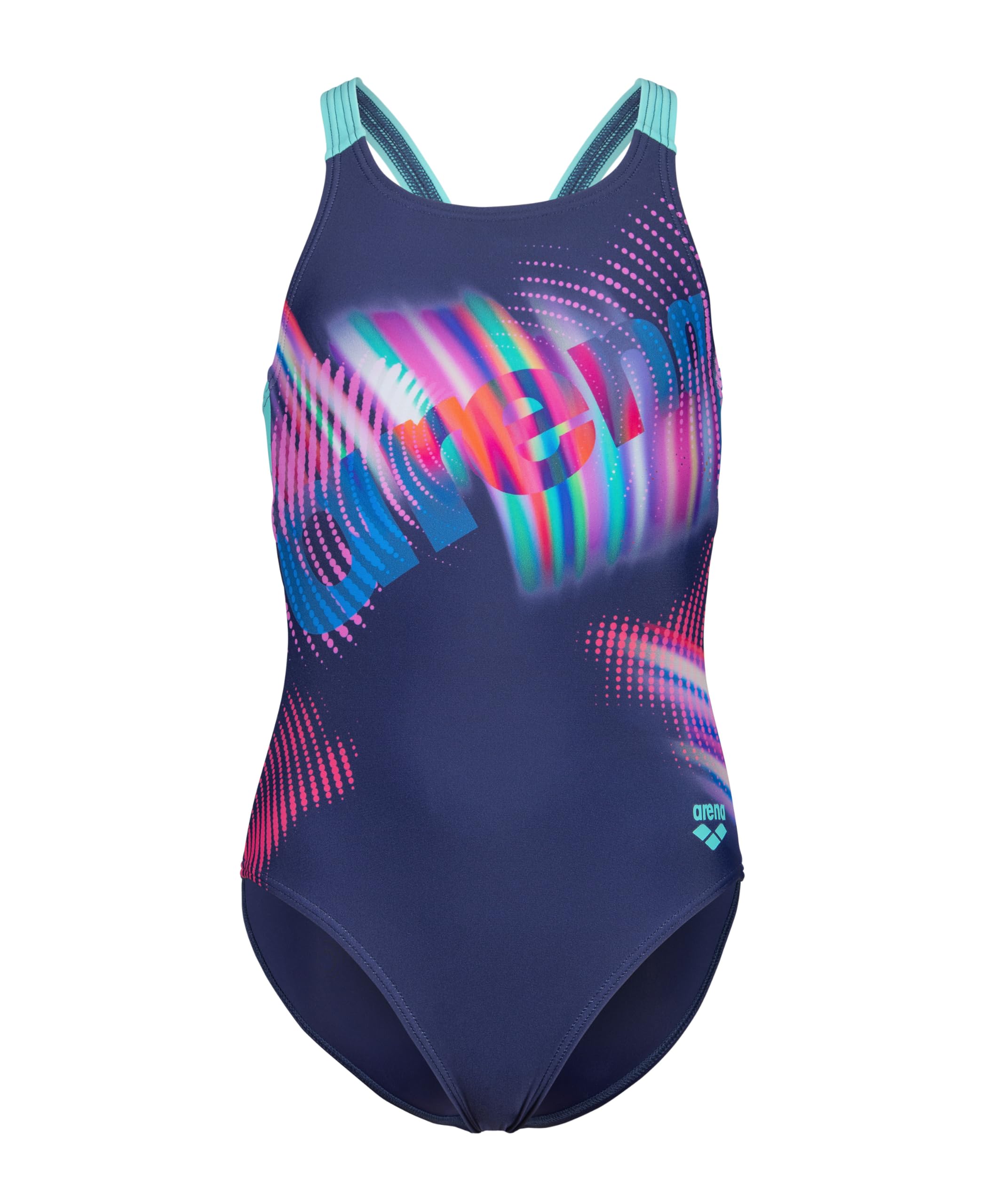 Arena Mädchen G Arena Lit Logo Swimsuit V Back L Badeanzüge