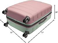 Vista 28 de Rockland Melbourne - Maleta de viaje, rígida y expansible, con ruedas giratorias, Champán