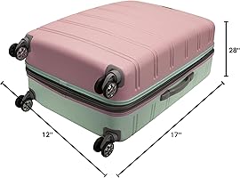 Amazon.com | Rockland Melbourne Hardside Expandable Spinner Wheel