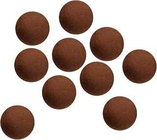 PATIKIL Wool Felt Balls Beads Wool Felting Pom 3.1cm 31mm Brown for Home Crafts Handcrafts Project DIY Pack of 10