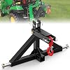 3 Point Trailer Hitch 2 Receiver Compatible with Tow Hook for Category 1 Tractors, High Strength Trailer Hitch Adapter for